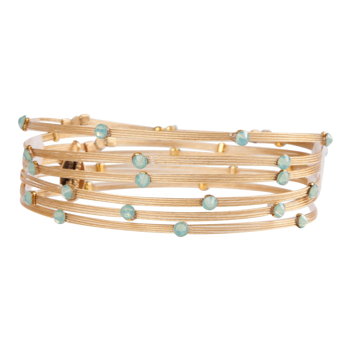 Beautiful Illusion Bracelet 3598: Opal Turq/ Gold