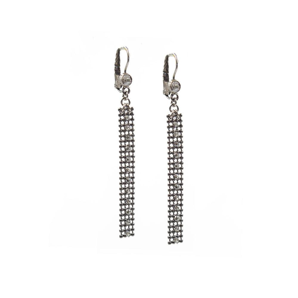 Glamorous for Women Drop Earring 2038: Clear/ Silver