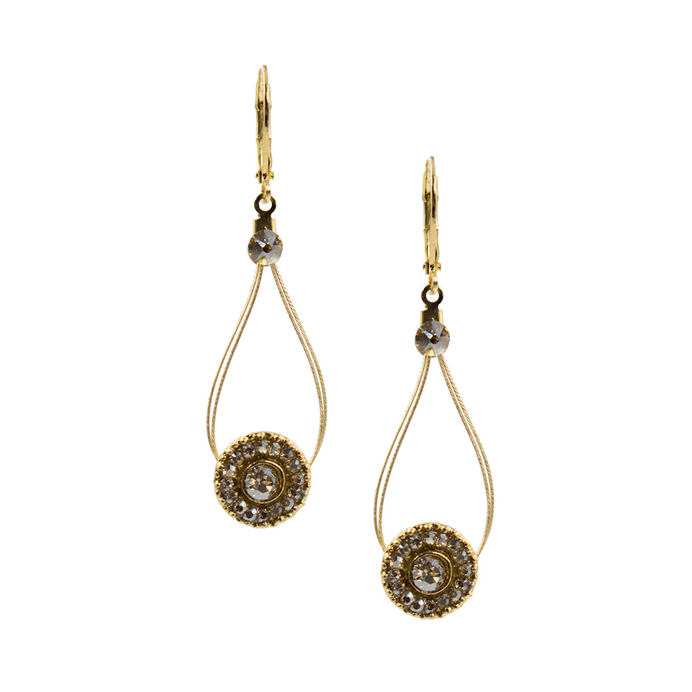 Special Occasion Dangle Earring 2071: Gold/ Gold