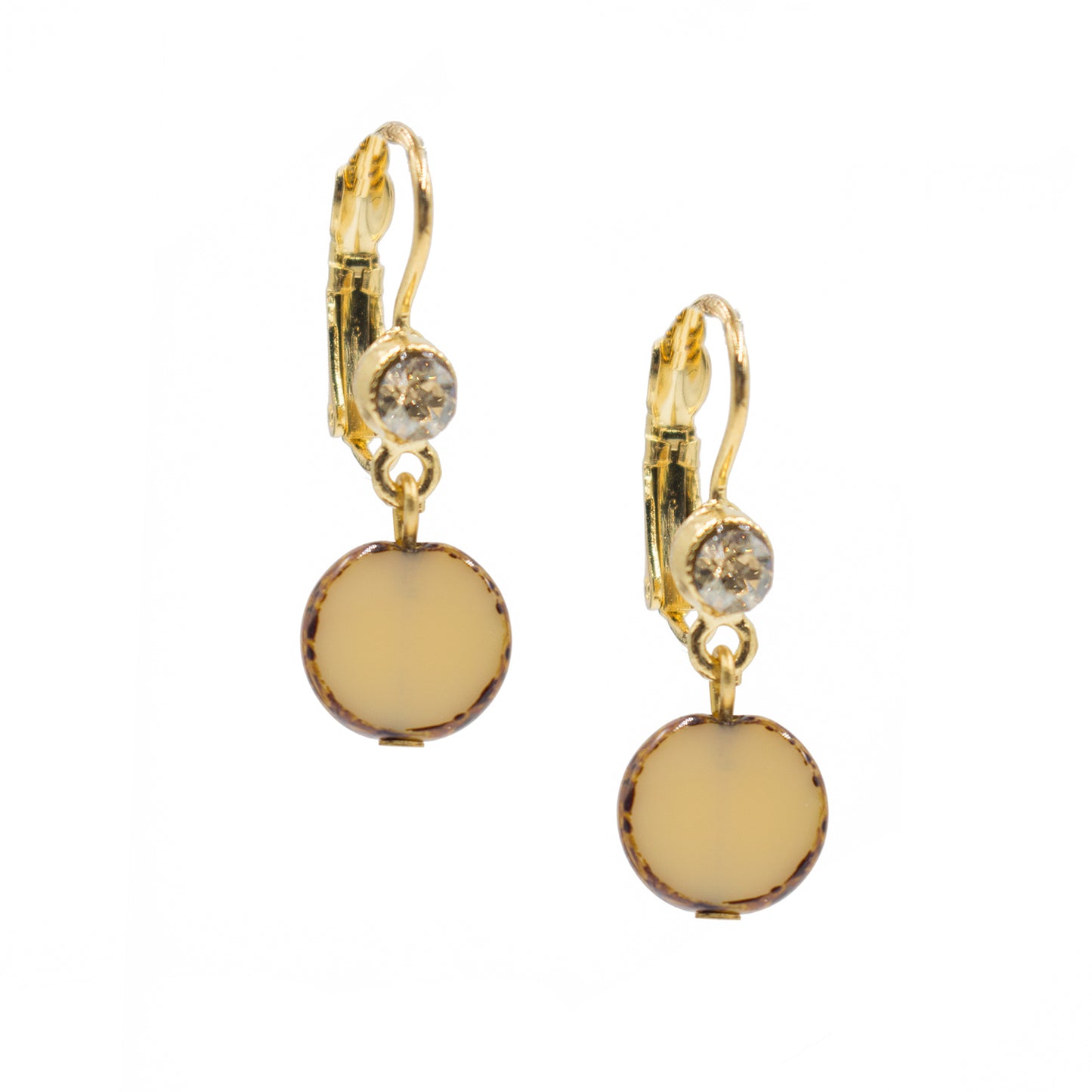 Earring 2077: Brown/ Gold
