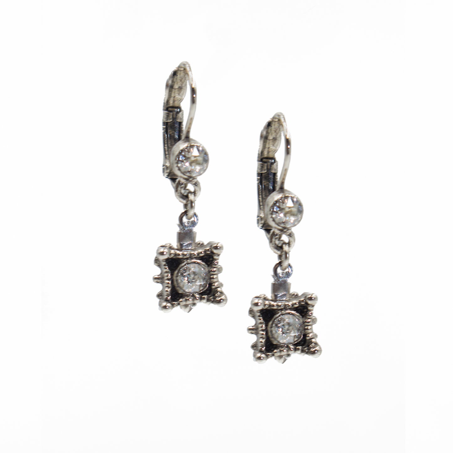 Earring 2079: Clear/ Silver