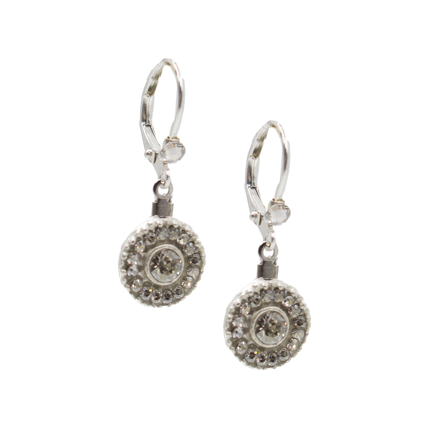 Earring 2080: Clear/ Silver