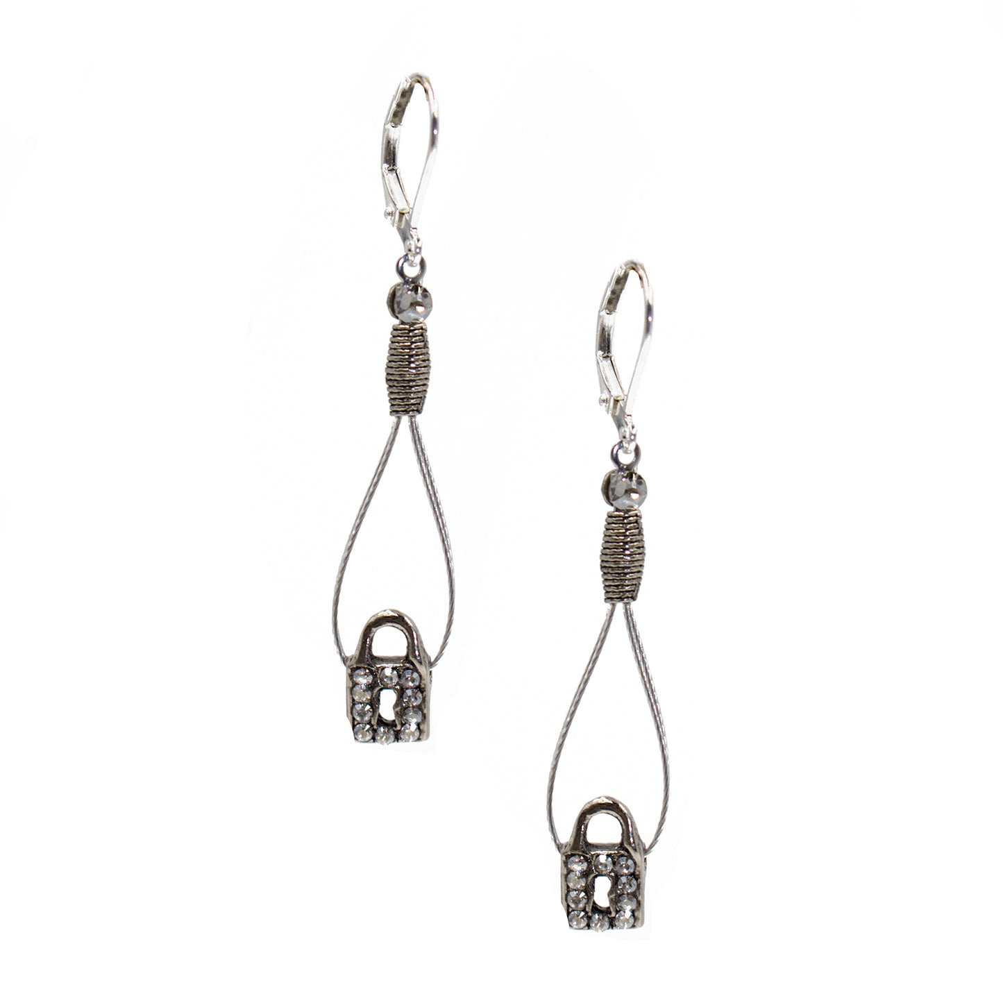 Earring 2088: Clear/ Silver
