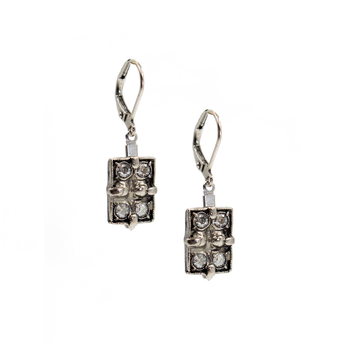 Earring 2089: Clear/ Silver