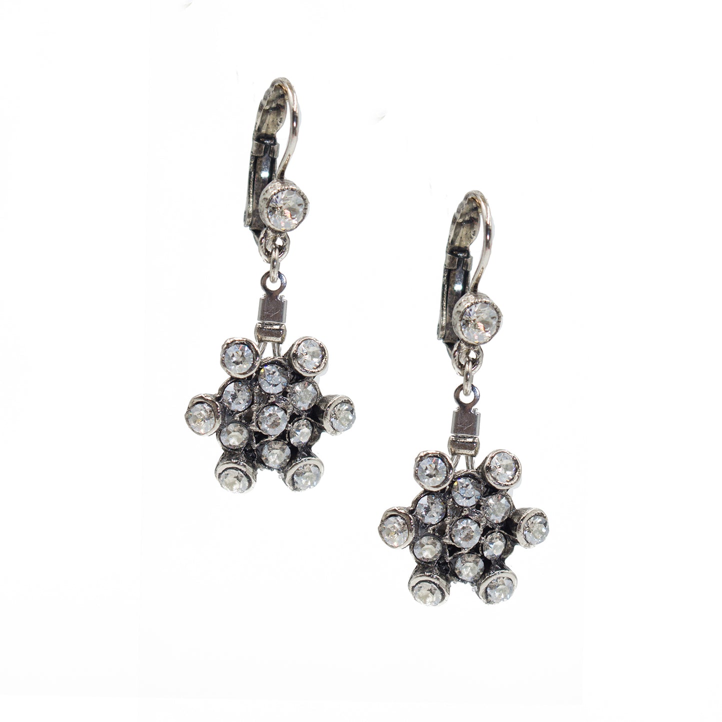 Earring 2098: Clear/ Silver