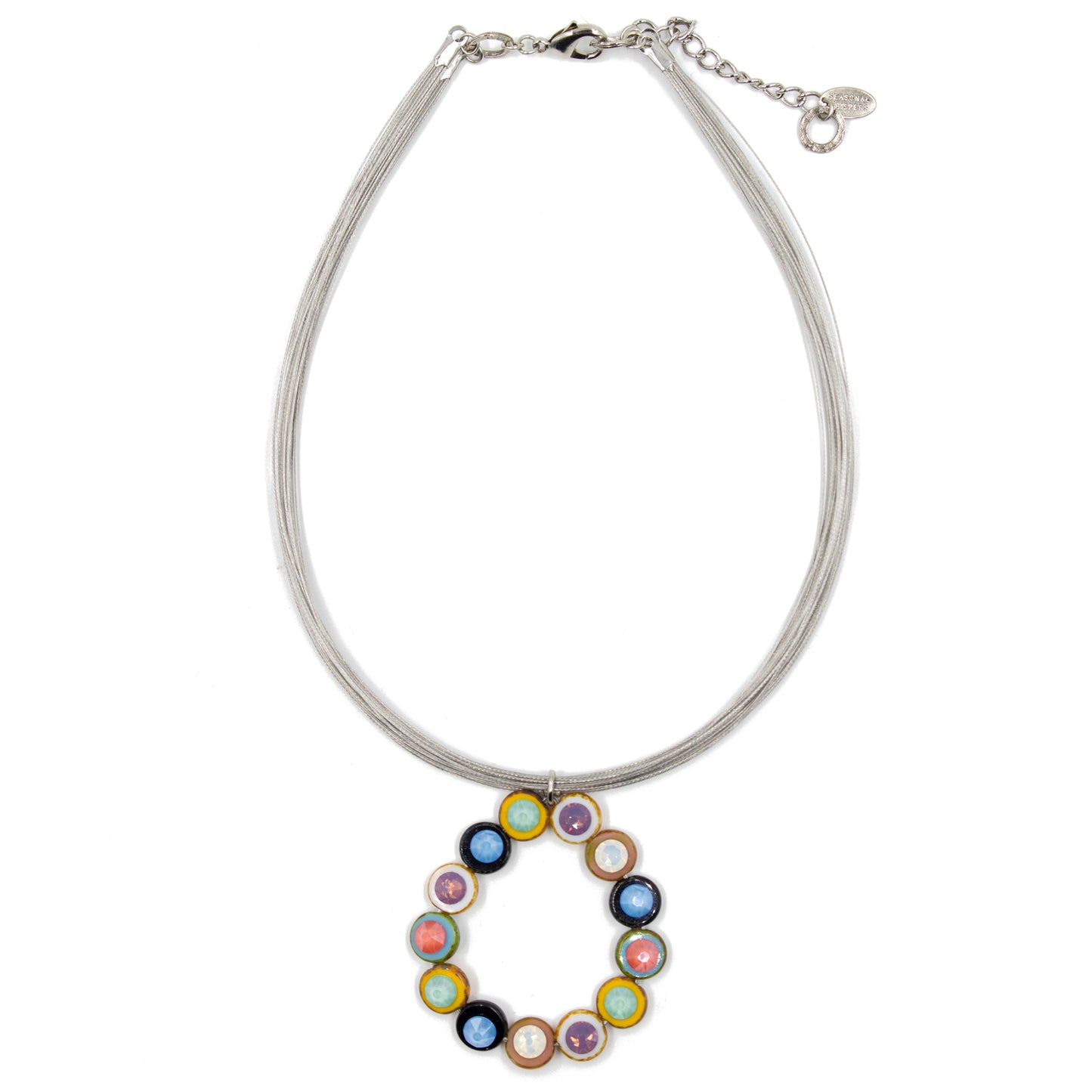 Unique Eternity Charm Necklace 8488: Pastel Spring Combo