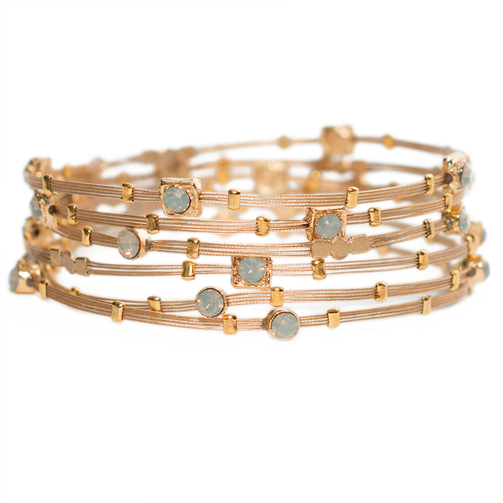 Love Bracelet 3500: Opal Grey/ Gold