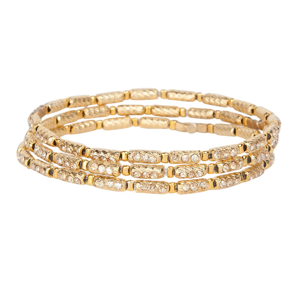 Handmade Love Bracelet 4110: Gold/Gold