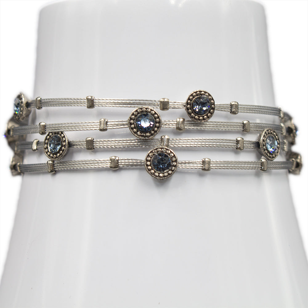 Bracelet 4182: Denim/ Silver