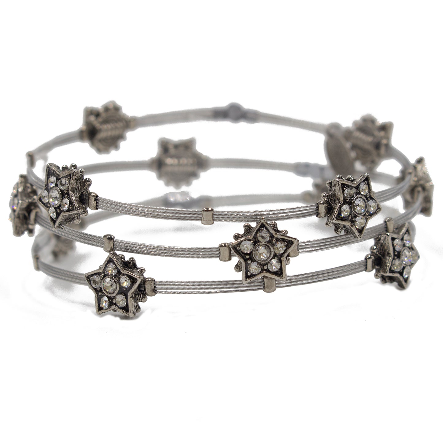 Bracelet 4217: Clear/ Silver