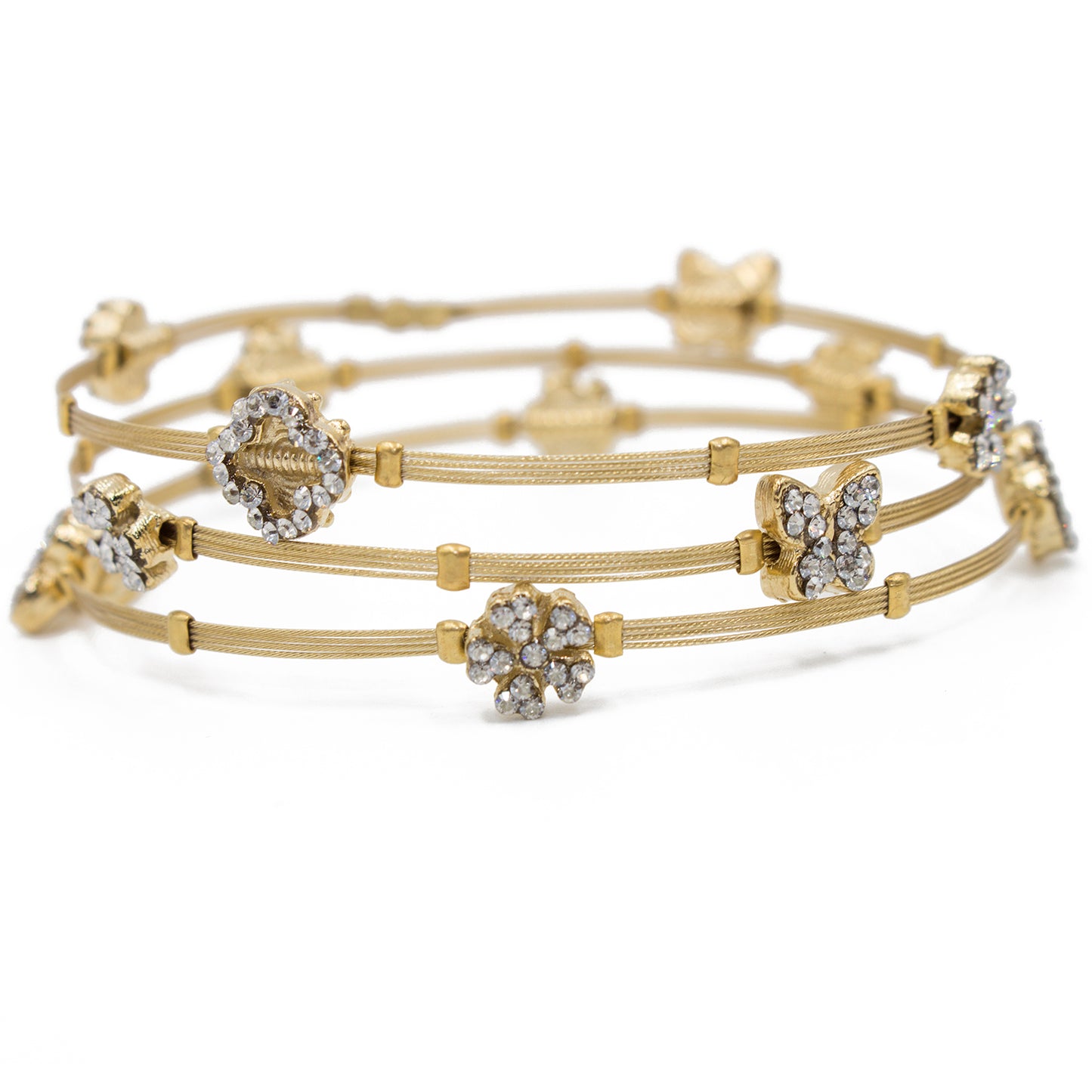Eclectic Feminine Bracelet 4221 Clear/ Gold