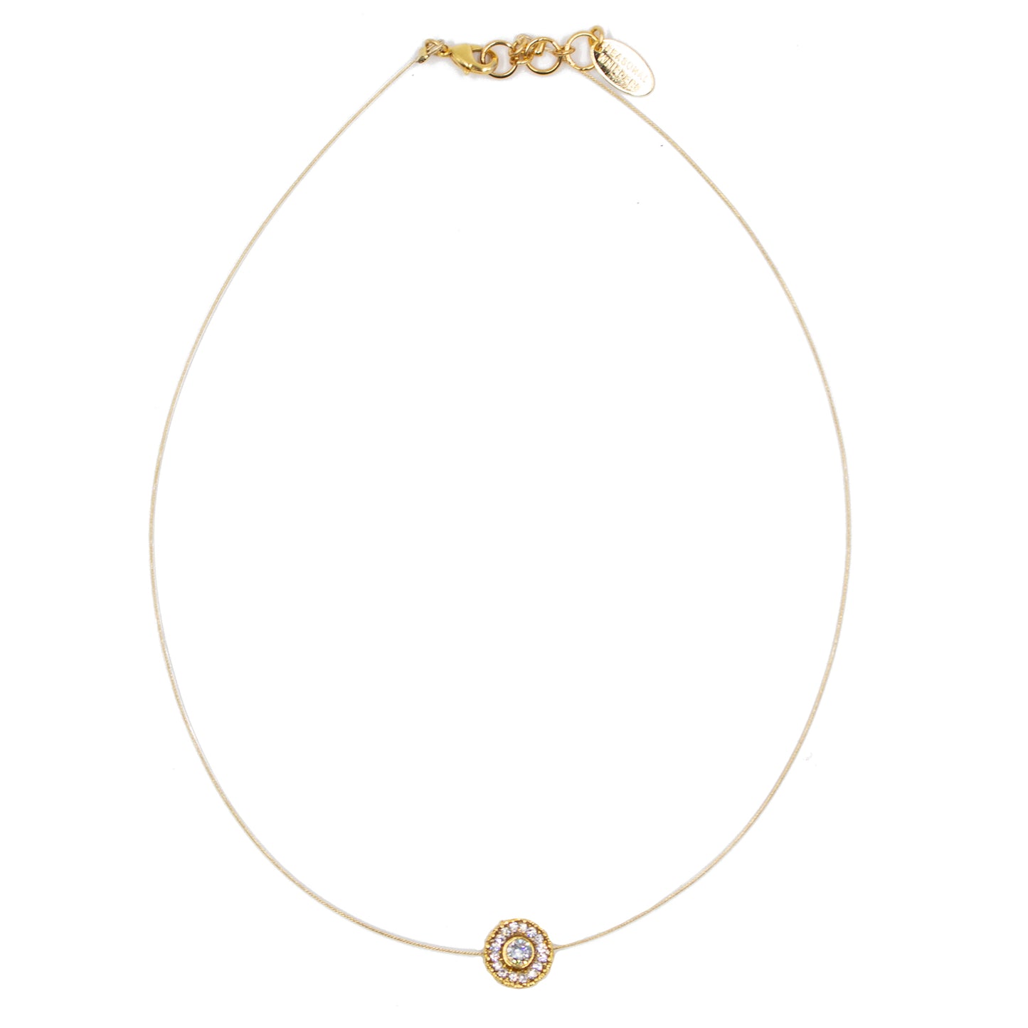 Elegant Woman Necklace 8418: Clear/ G