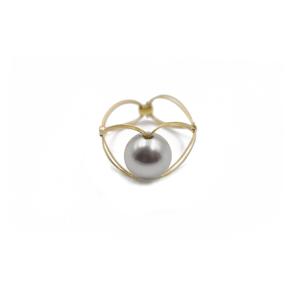 Classic for Women Ring 9004: Light Silver Pearl/ Gold
