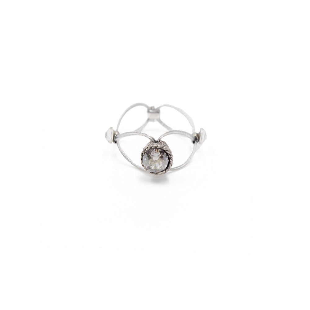 Love Ring 9332: Clear/ Silver