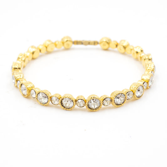 Serendipity Bracelet 4102: Clear/ Gold