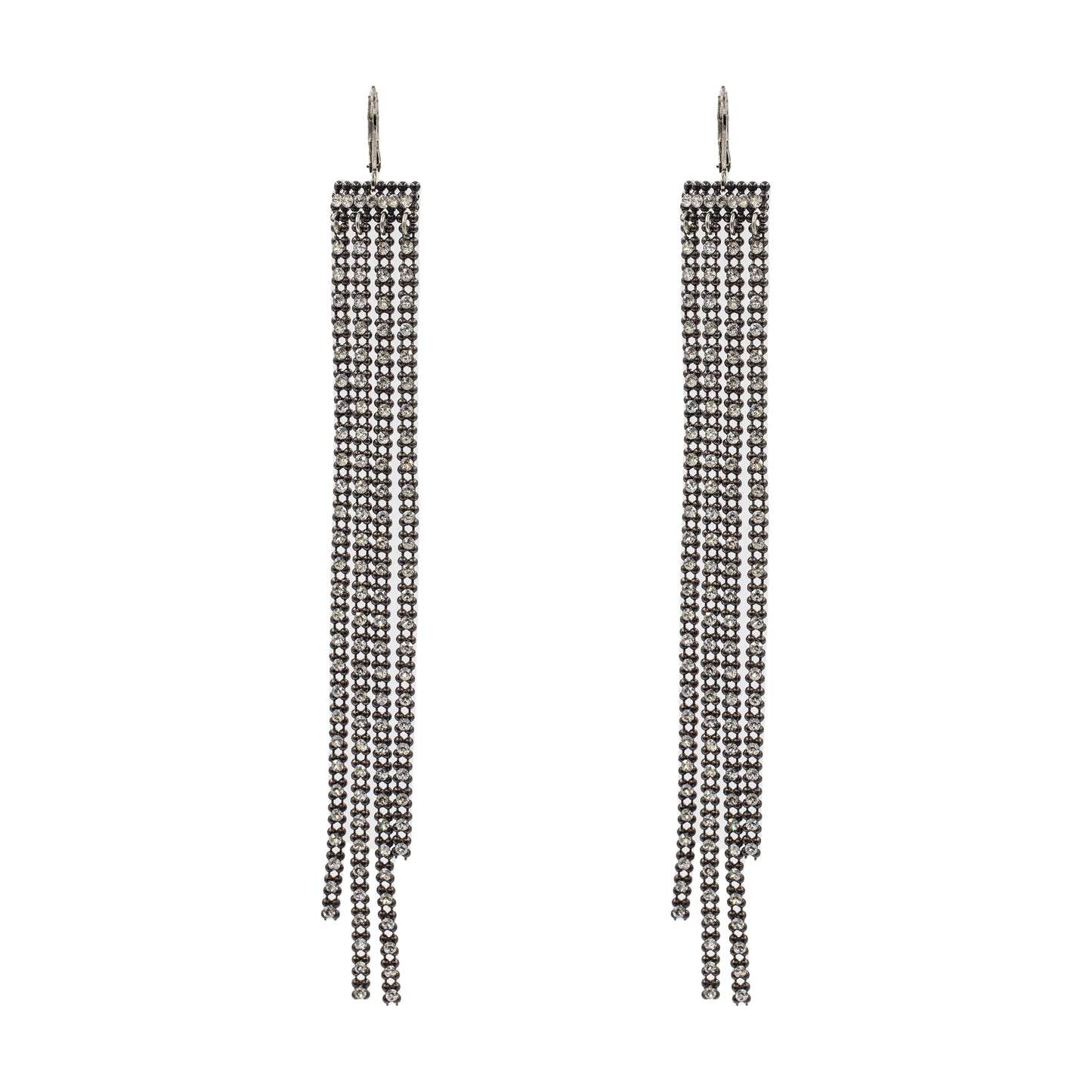 Chandelier Earring 2225: Clear/ Silver