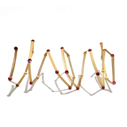Classic for Women Wraplet Bracelet 3051: Fuchsia / Gold