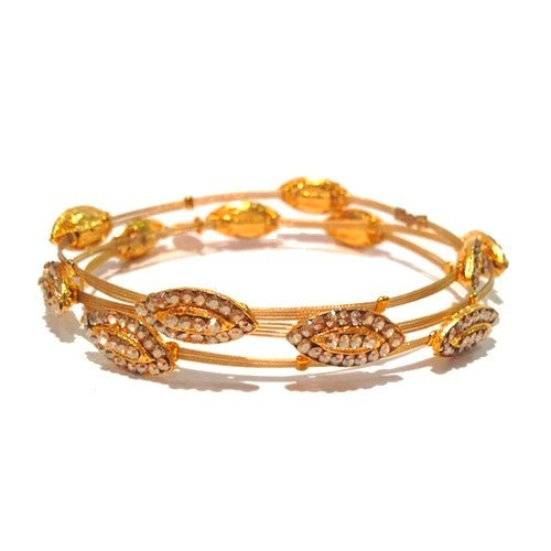 Twinkle in One's Eye Bracelet 3519: Clear / Gold