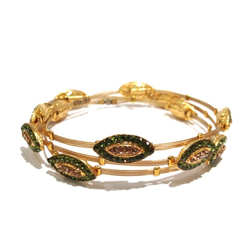 Twinkle in One's Eye Bracelet 3519: Olive / Gold