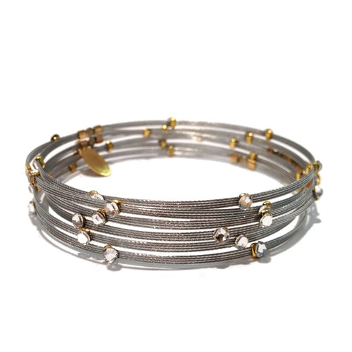 Beautiful Illusion Bracelet 3598: Clear / S / G