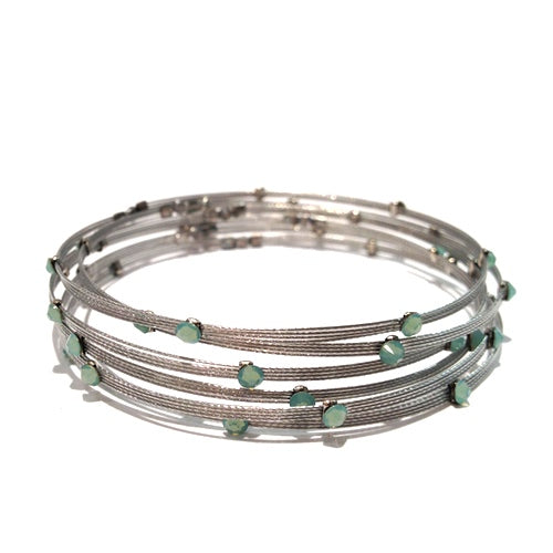 Beautiful Illusion Bracelet 3598: Opal Turq / Silver