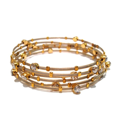 Stripe Luxury Bracelet 3600: Clear / S-G