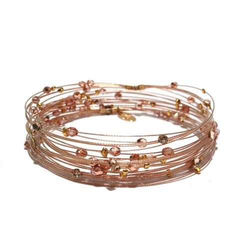 Bird's Nest Bracelet 3850: Silk / HG / Rose Gold