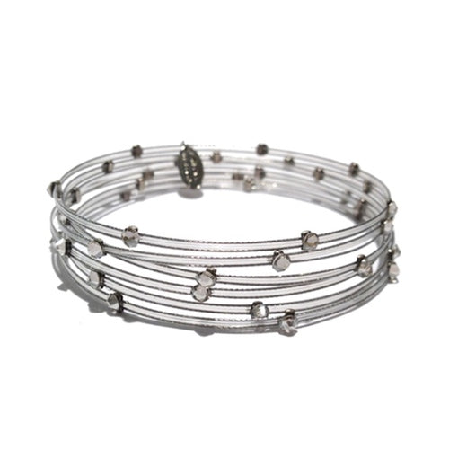 Elegant Woman Bracelet 3856: F / Silver Mix