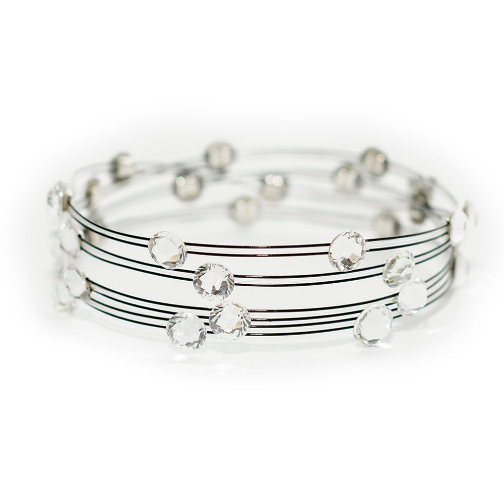 Unique for You Bracelet 3864: Clear/ Mix Black