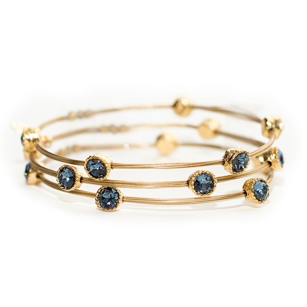 Bracelet 3001: Denim/ Gold