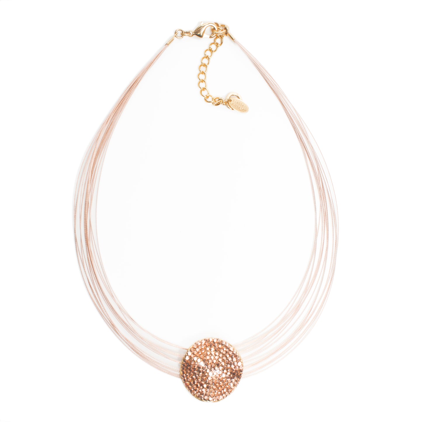 Handmade Love Necklace 8249: Rose/ Rose Gold