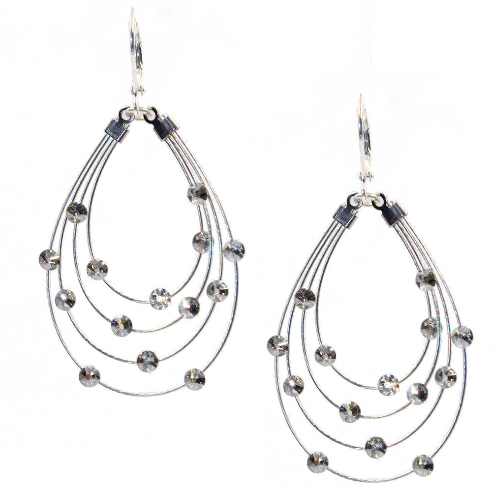 Classic for Women Dangle Earring 2009: Clear/ Silver