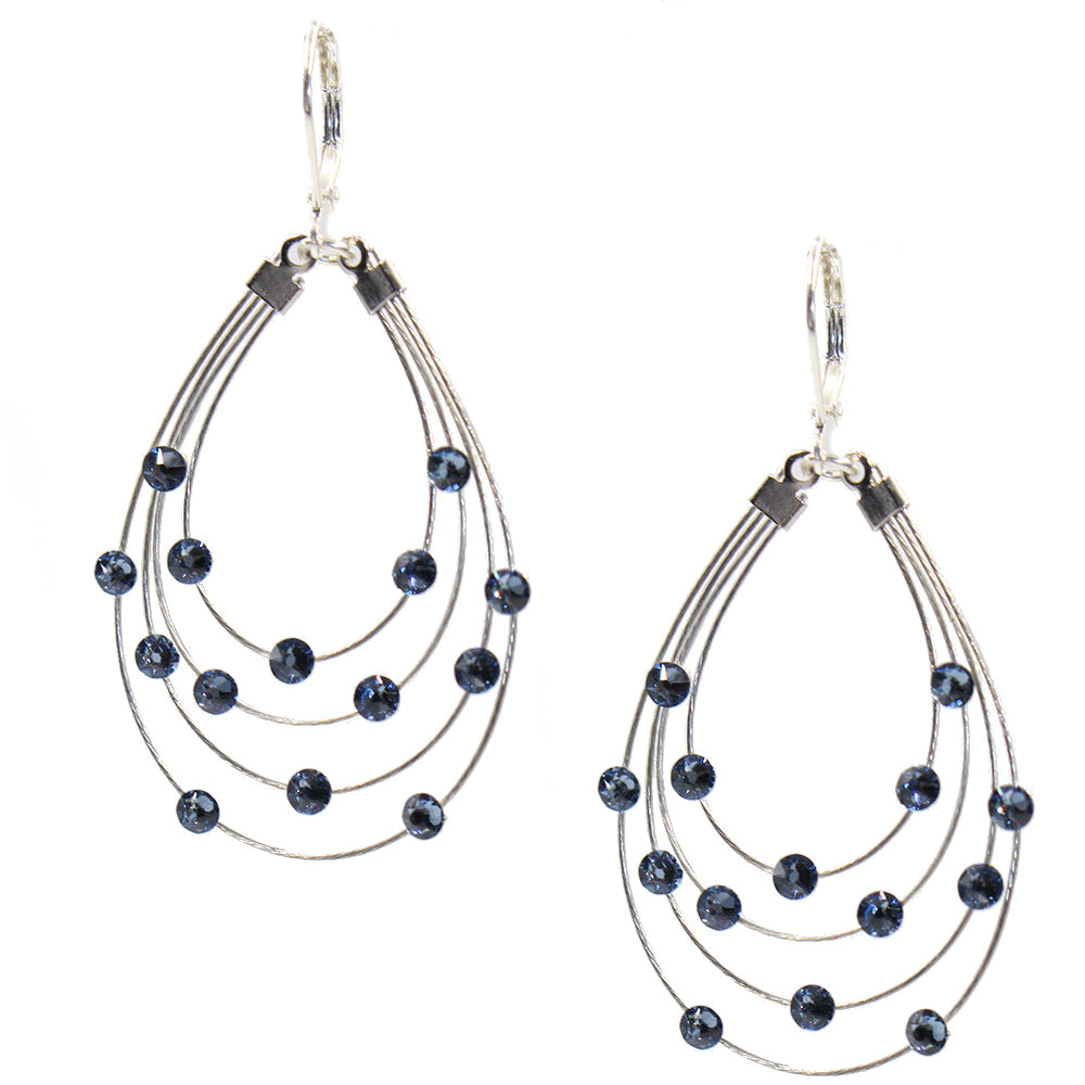 Classic for Women Dangle Earring 2009: Denim/ Silver