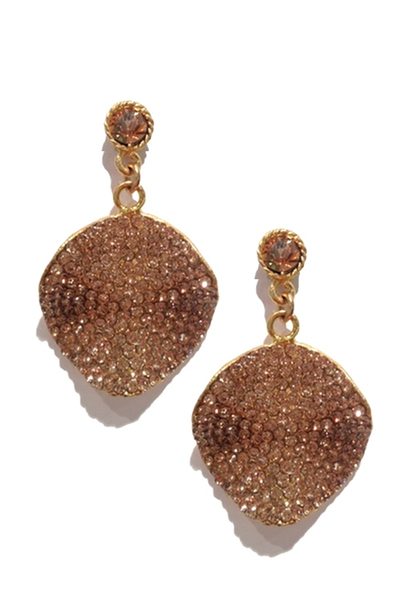 Love Sparkle Earring 2530: Light Colorado Crystal / Gold