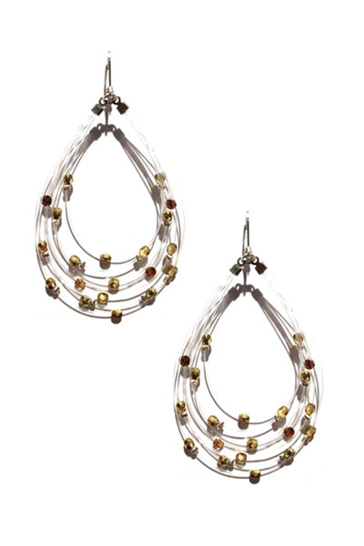 All That Glitters Teardrop Earring 2648: F / Gold / Matte