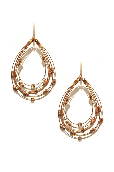 Exquisite Dangle Earring 2653: Rose / HG / RoseGold