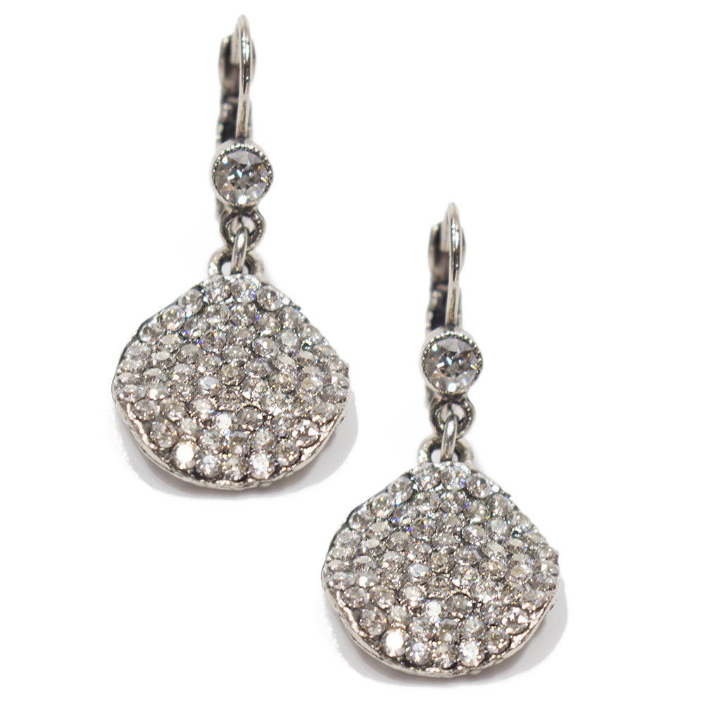 Glitzy Dangle Earring 2435: Clear / Silver