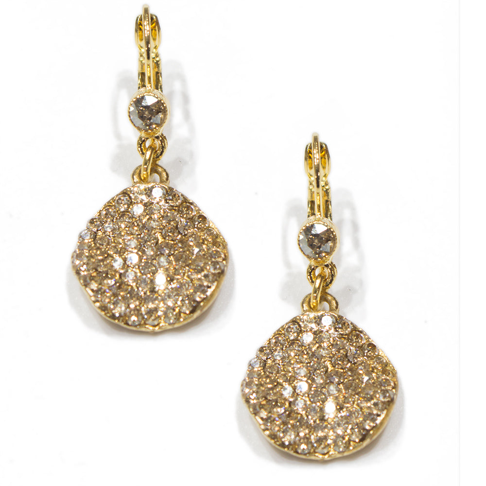 Glitzy Dangle Earring 2435: Gold / Gold