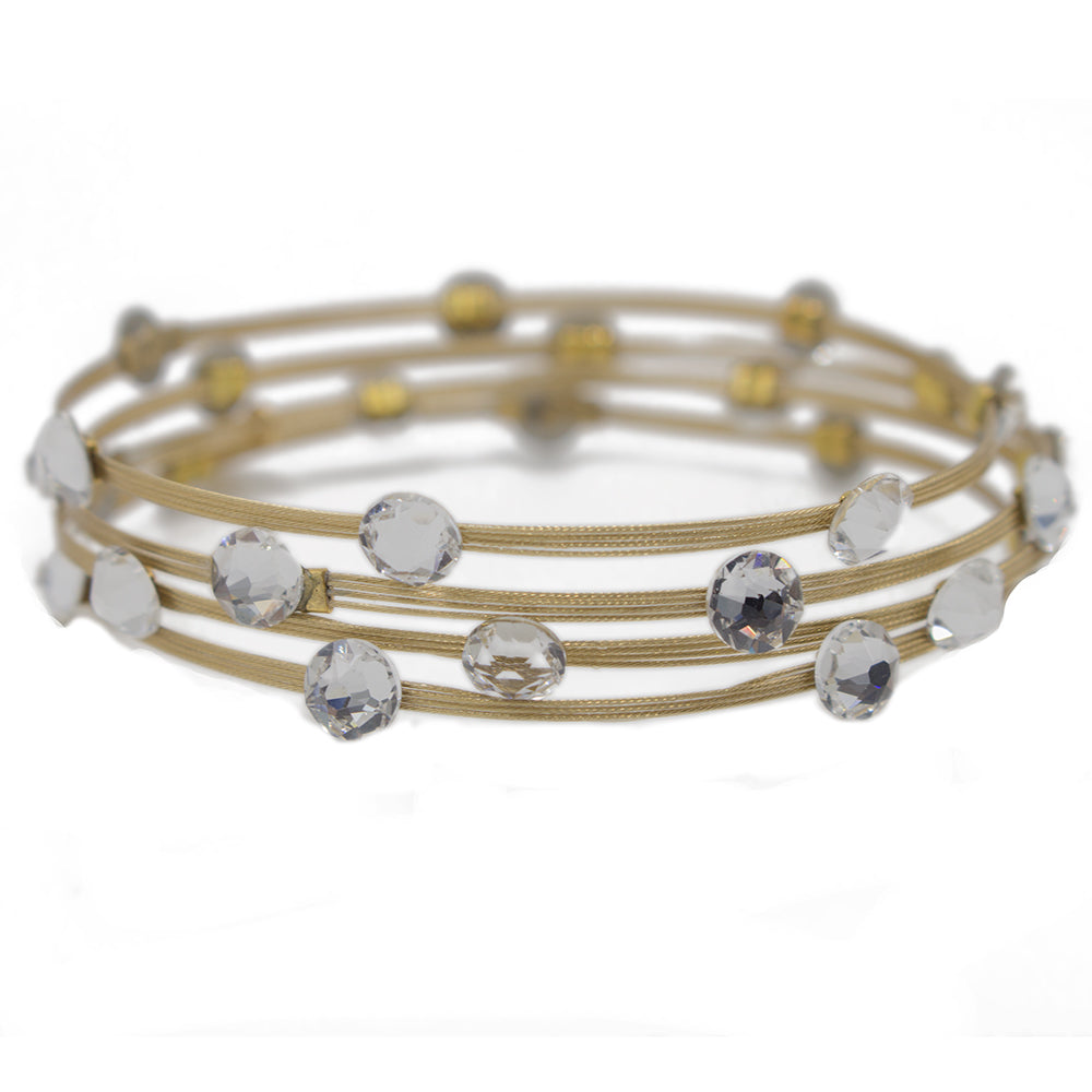 Unique for You Bracelet 3864: Clear/ Gold