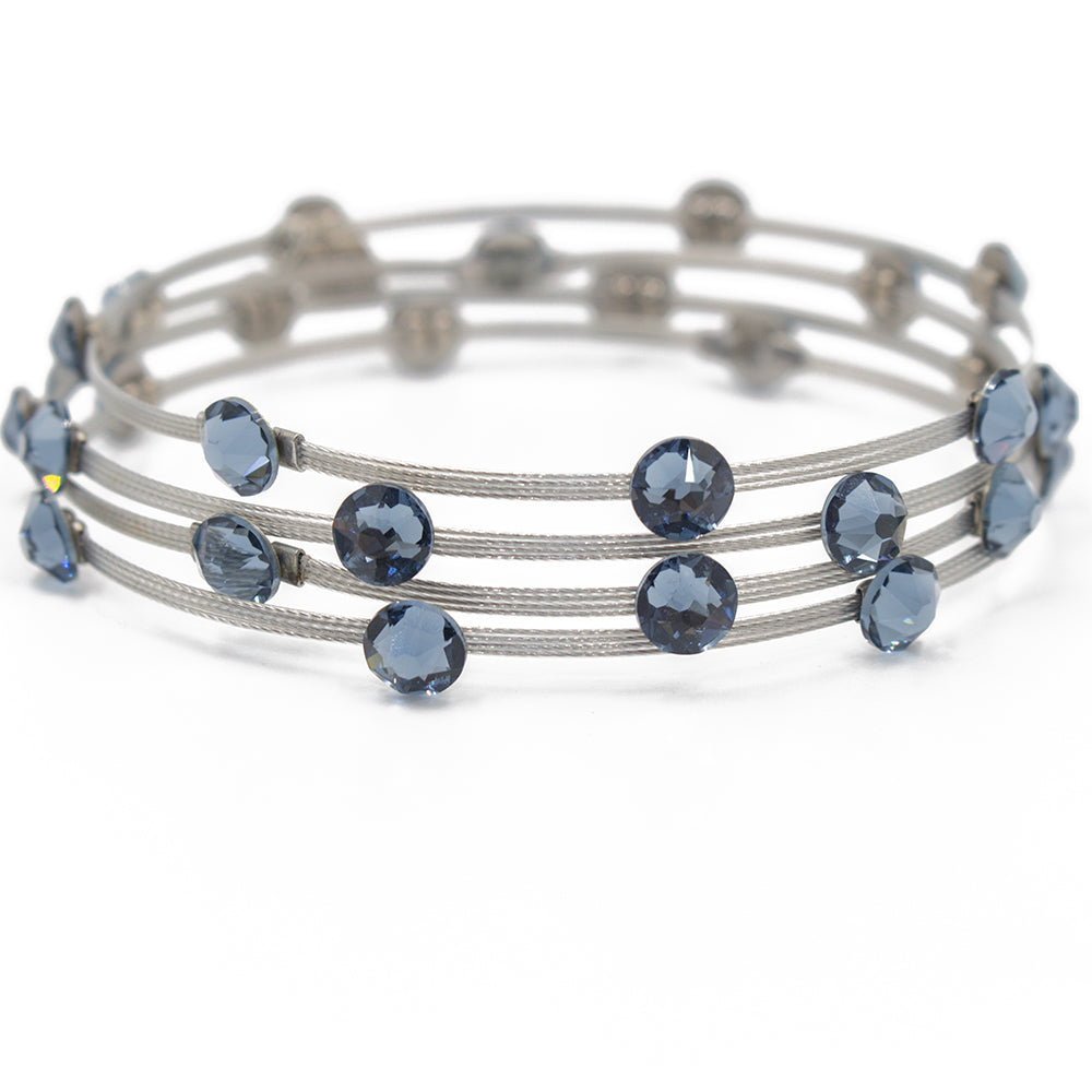 Unique for You Bracelet 3864: Denim/ Silver