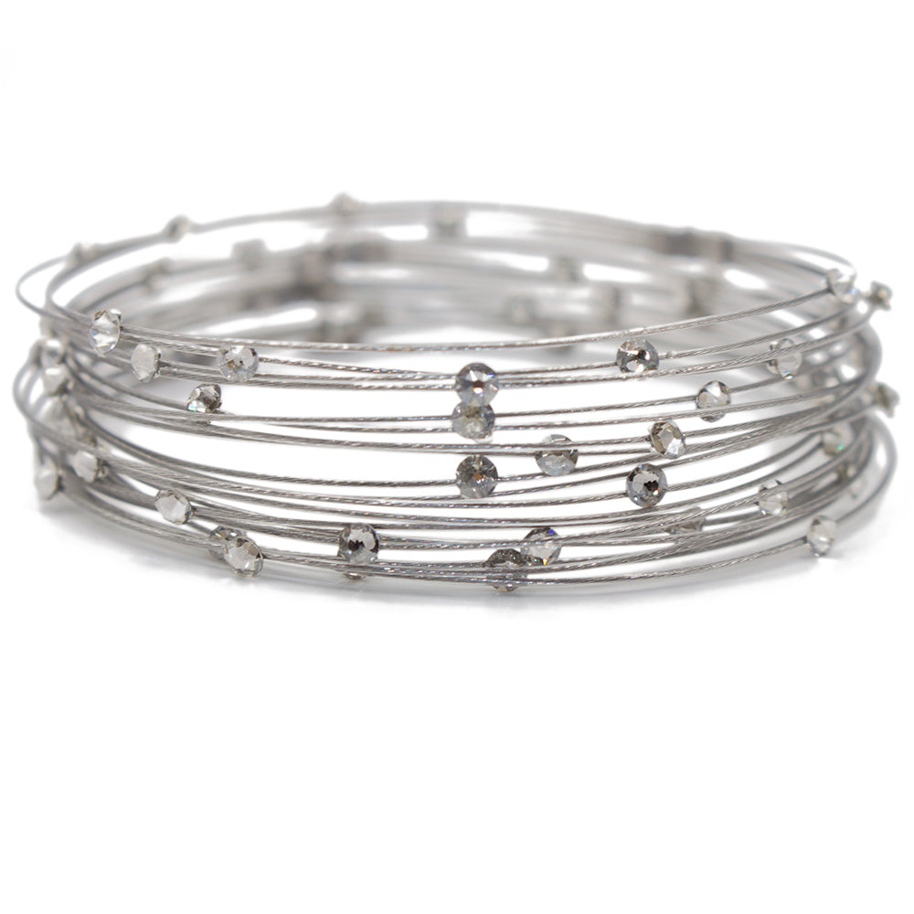 Glitzy Bracelet 3923: Clear/ Silver