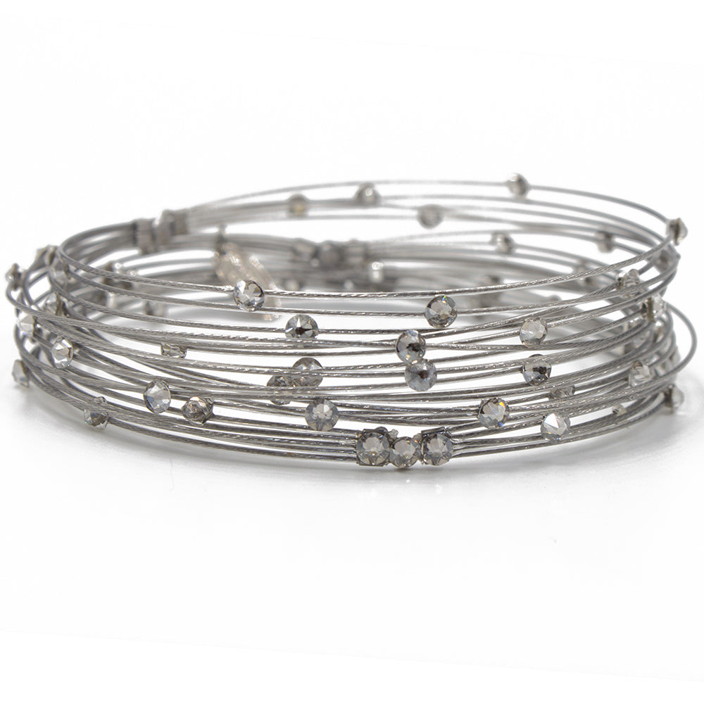 Glitzy Bracelet 3923: Clear/ Silver