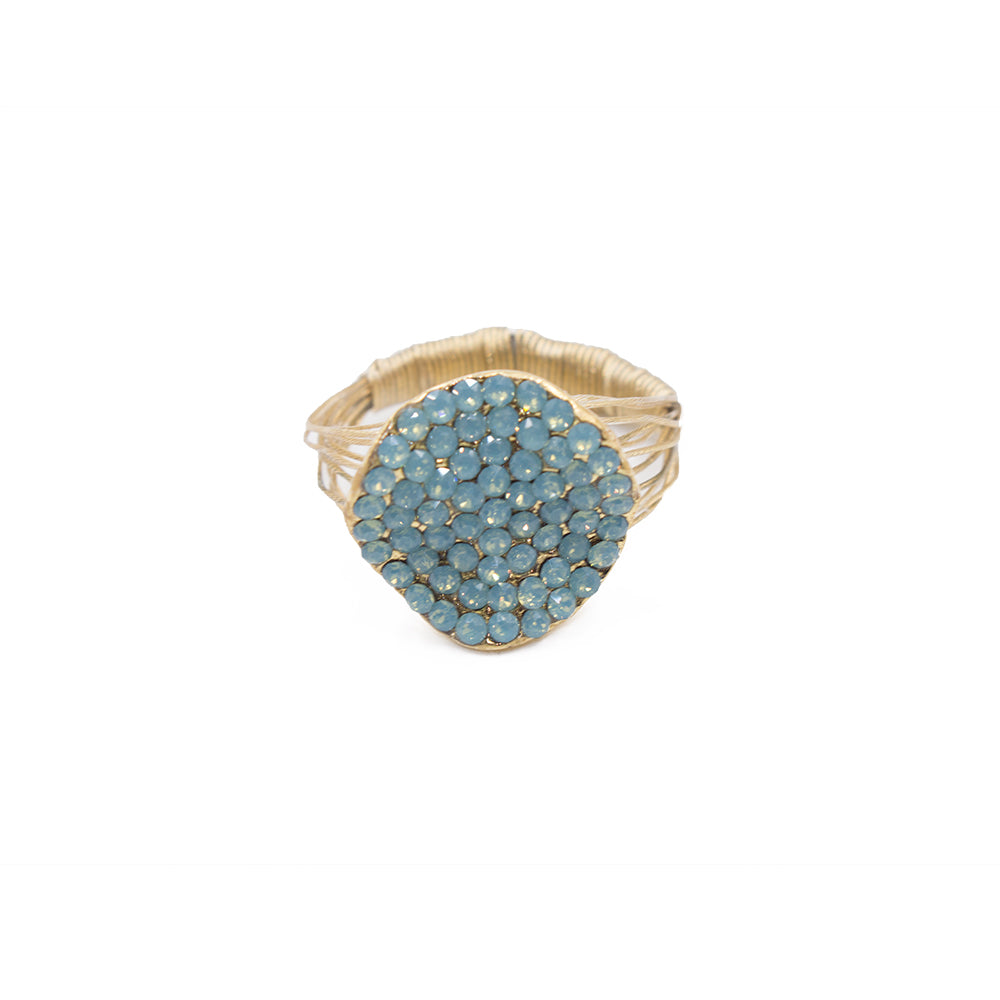 Timeless Elegance Ring 9283: Opal Turq/ Gold