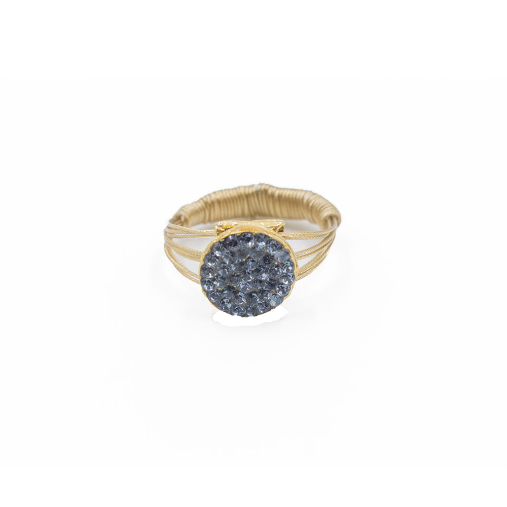 Ring 9311: Denim/ Gold
