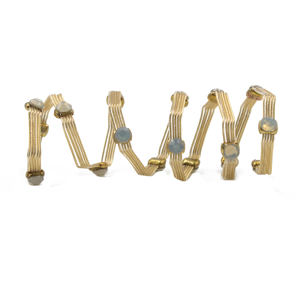 Love Wraplet Ring 9317: Opal Grey/ Gold