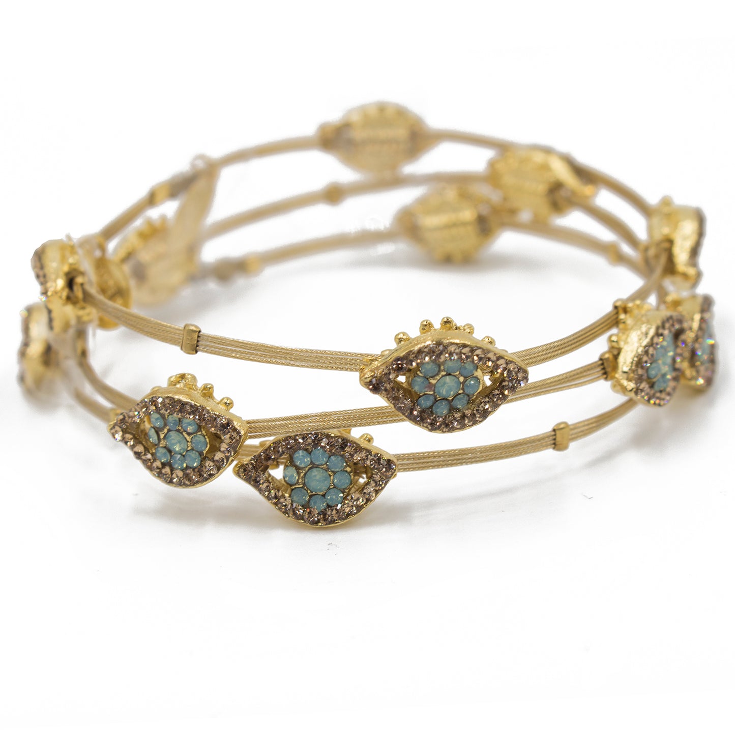 Bracelet 4218: Opal Turq/ Light Colarado/ Gold