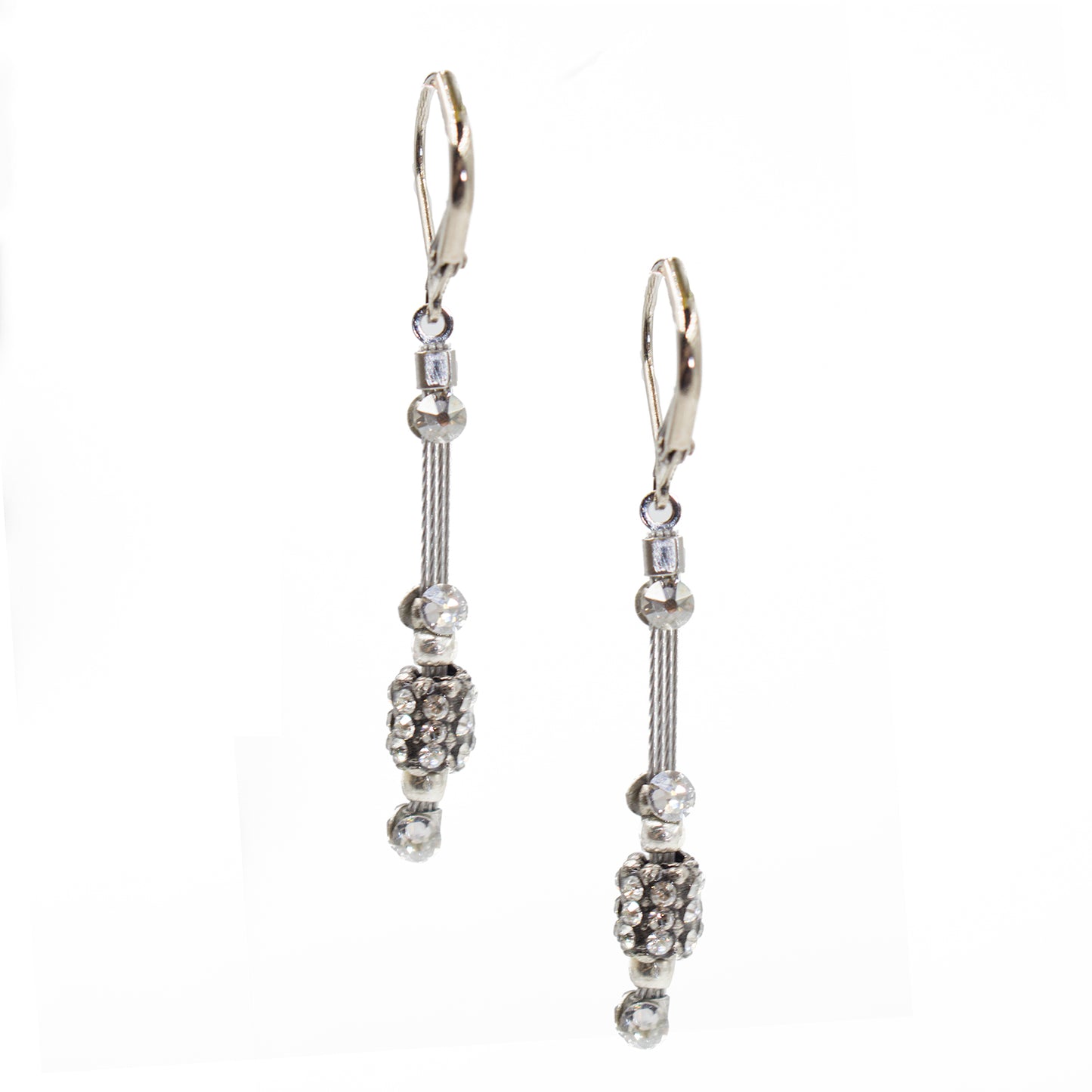 Earring 2099: Clear/ Silver