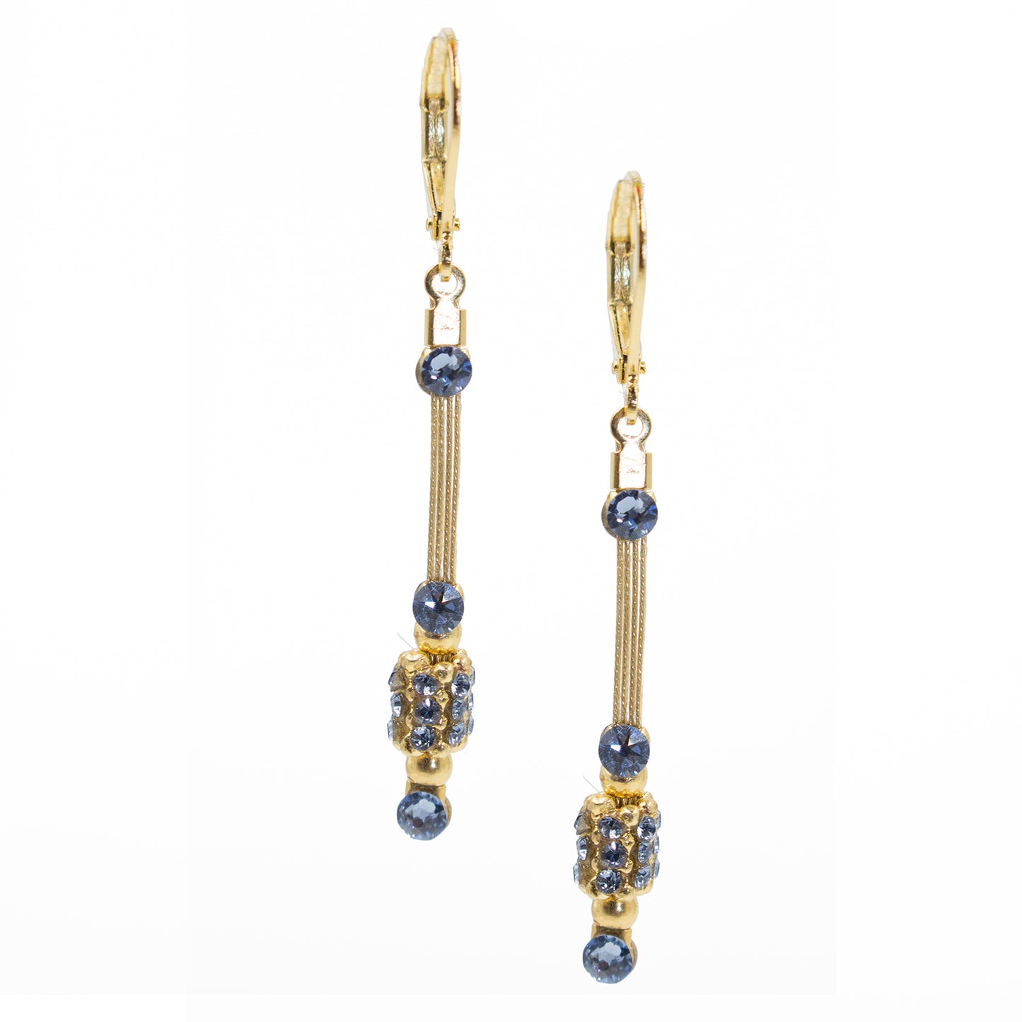 Earring 2099: Denim/ Gold