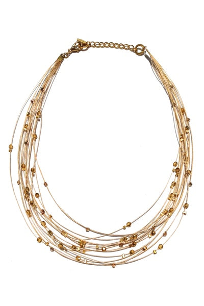 Birdsnest Necklace 8101: Gold Shade / Gold