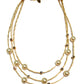 Pretty for Women Pearl Necklace 8109: Clear / CreamPearl / Gold